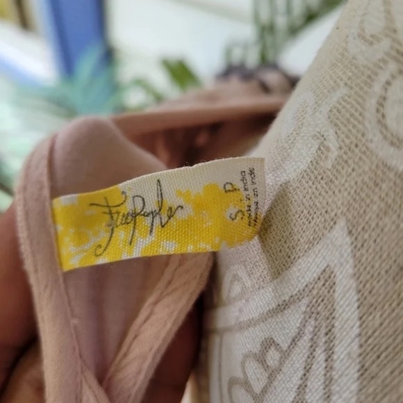 Free People Gauzy Pink Austin Swing Dress with Embroidery - Size Small - Picture 8 of 8